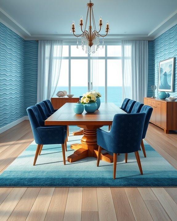 ocean inspired dining tranquility