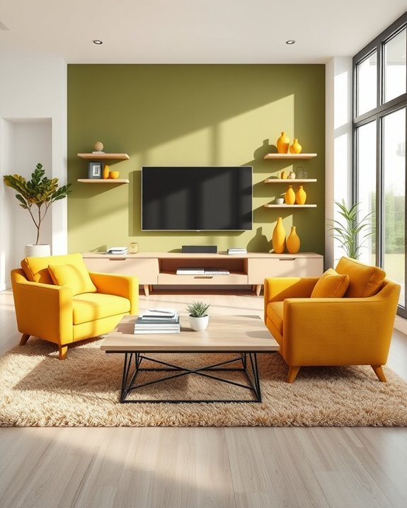 olive mustard color combination