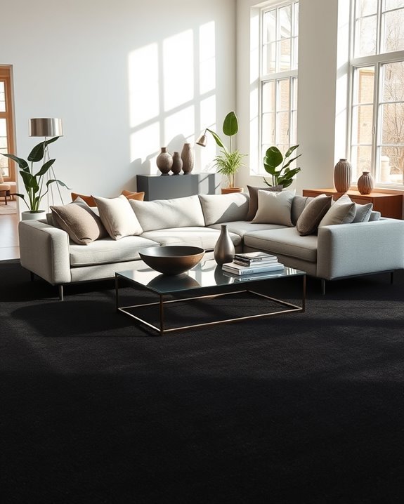 onyx black carpet elegance