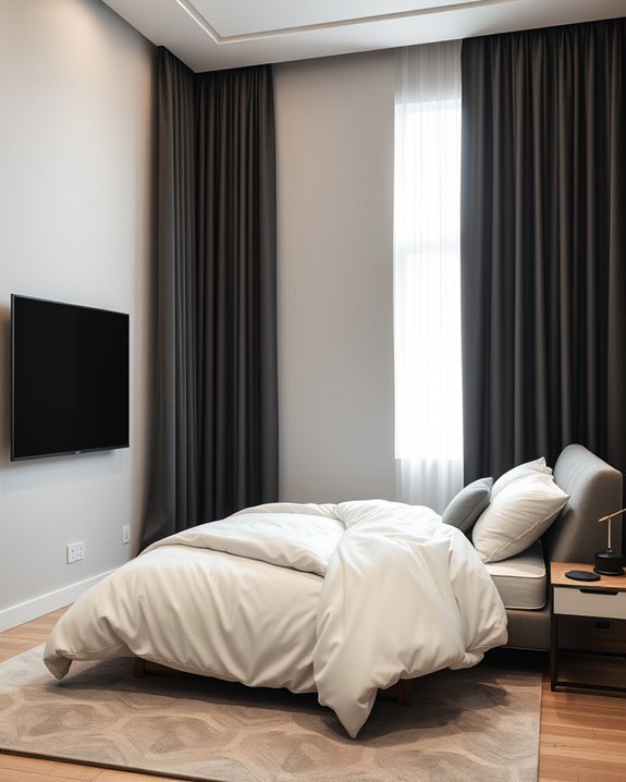 optimal viewing with blackout curtains