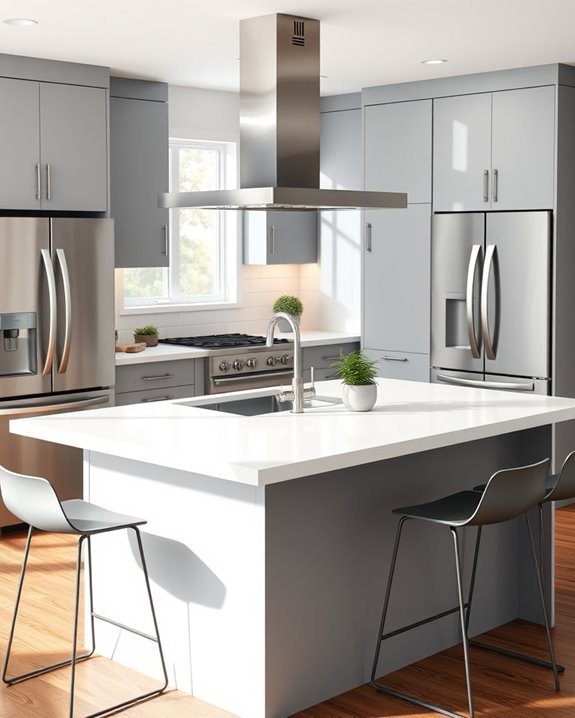 optimized kitchen work triangle