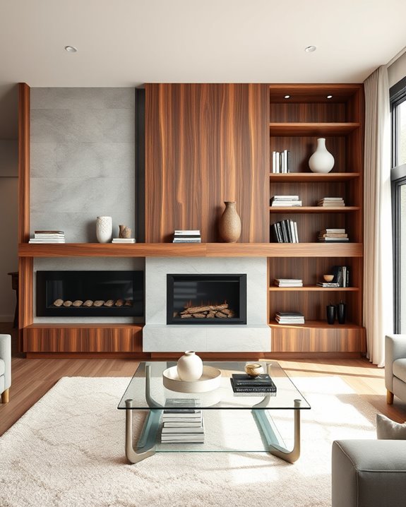 optimized space with custom built ins