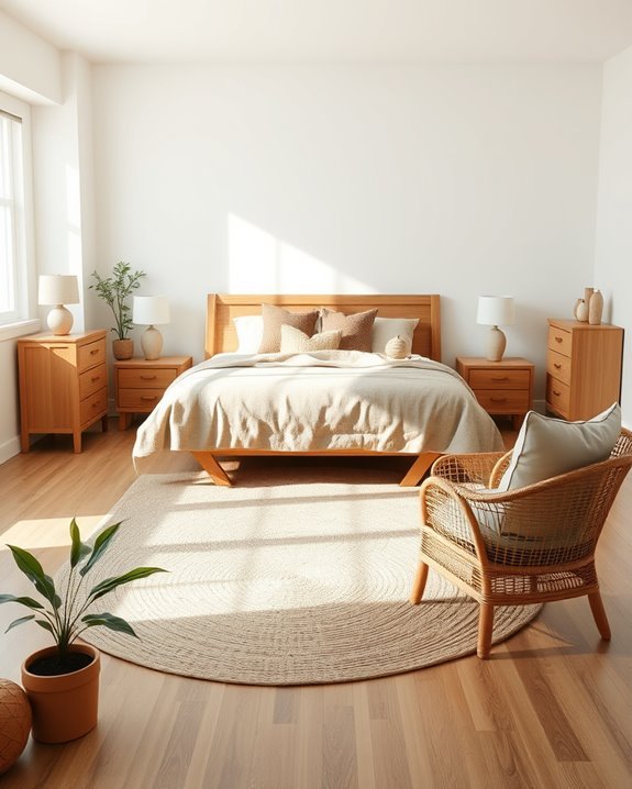 organic wooden furniture selection