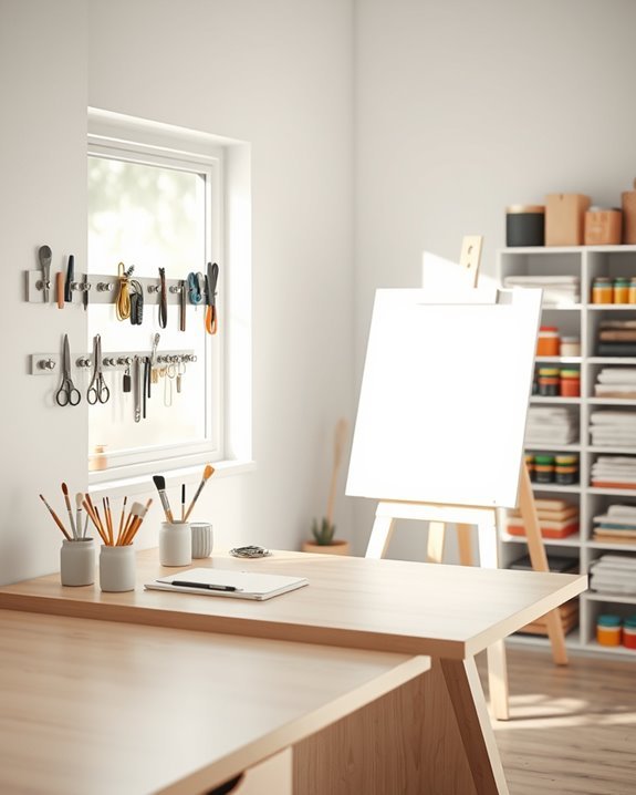 organize tools with magnets