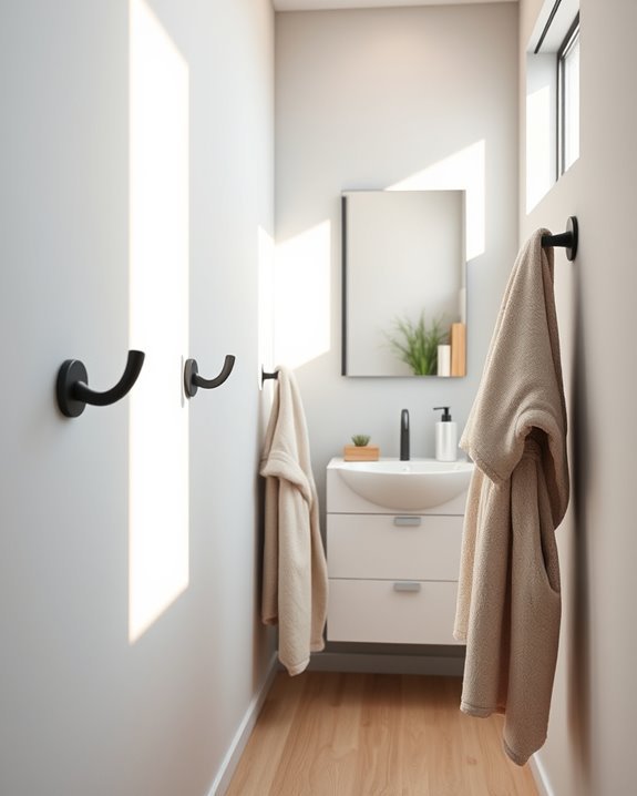 organize towels and robes