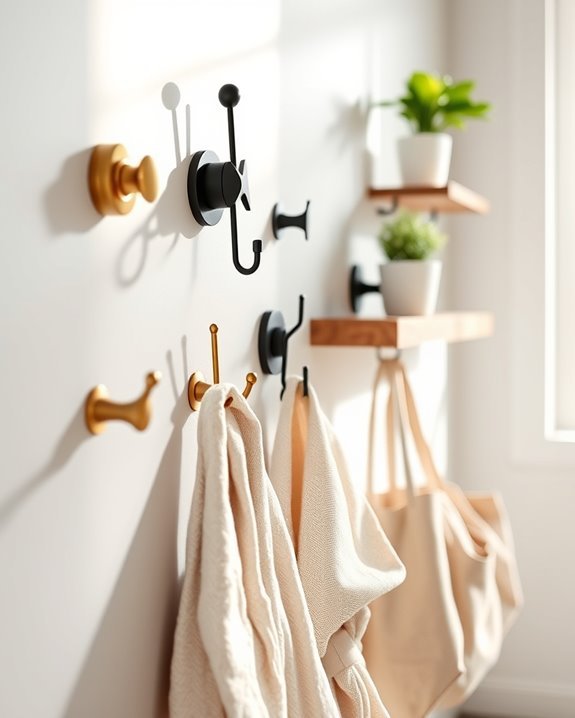 organize with stylish hooks