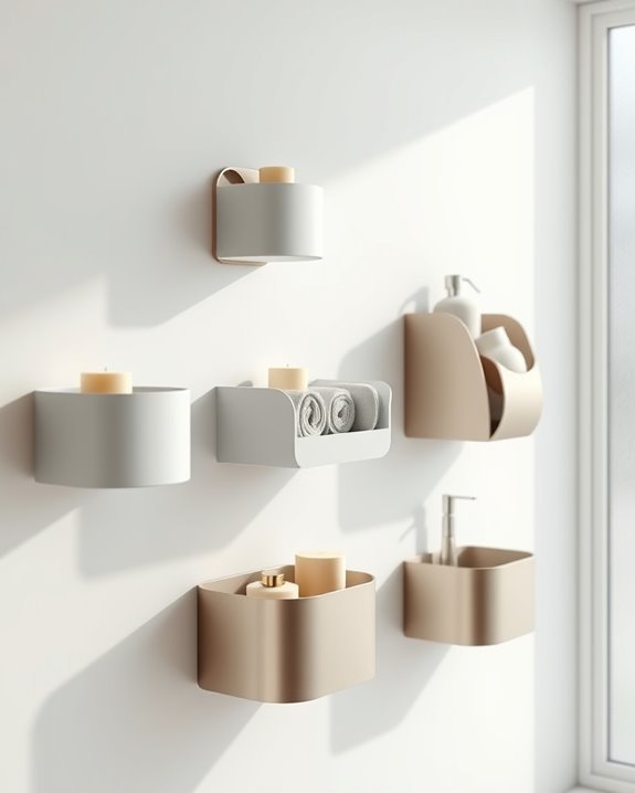 organize with wall mounted bins