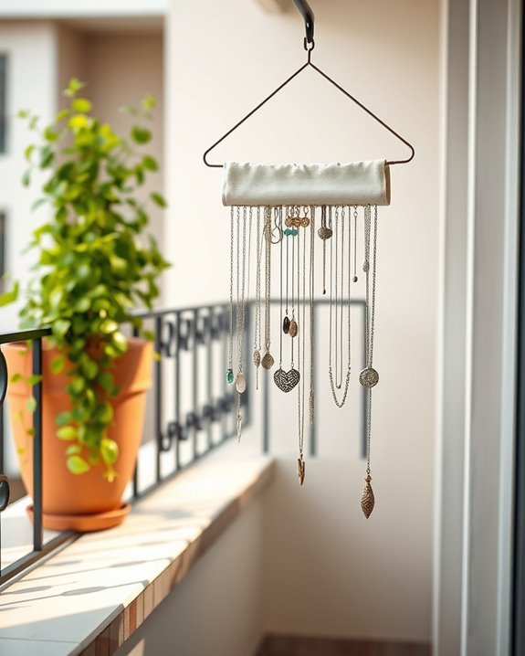 organized accessible jewelry display