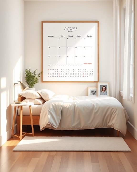 organized dorm life calendar