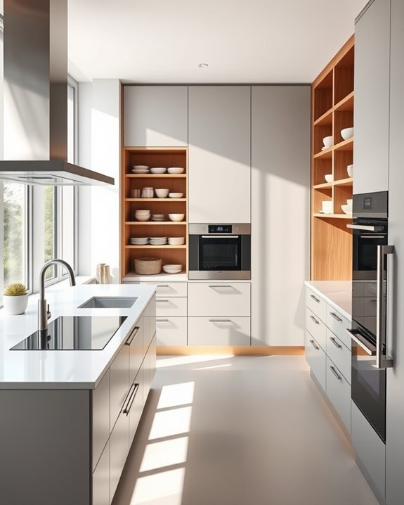 organized kitchen workflow zones