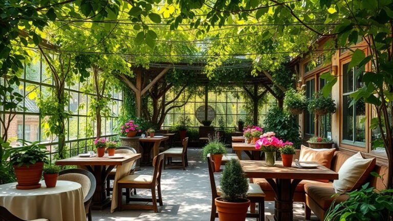 outdoor calming cafe designs