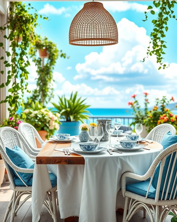 outdoor inspired dining tranquility