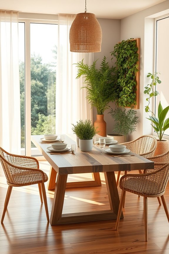 outdoor inspired dining transformation