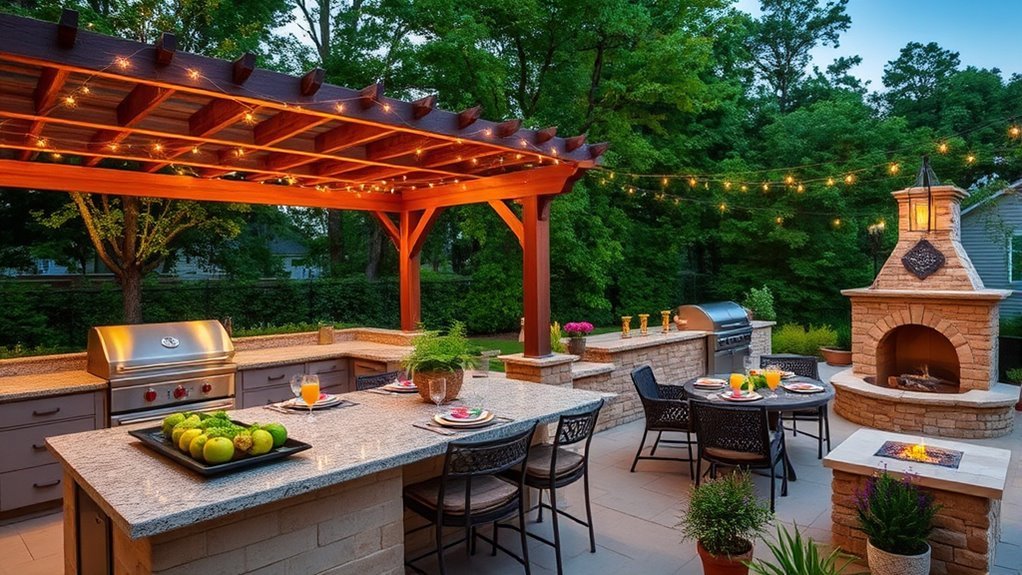 outdoor kitchen entertaining ideas