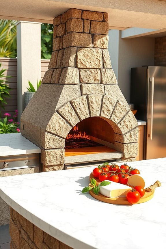 outdoor pizza cooking experience