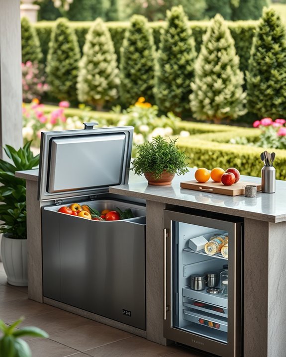 outdoor refrigeration for convenience