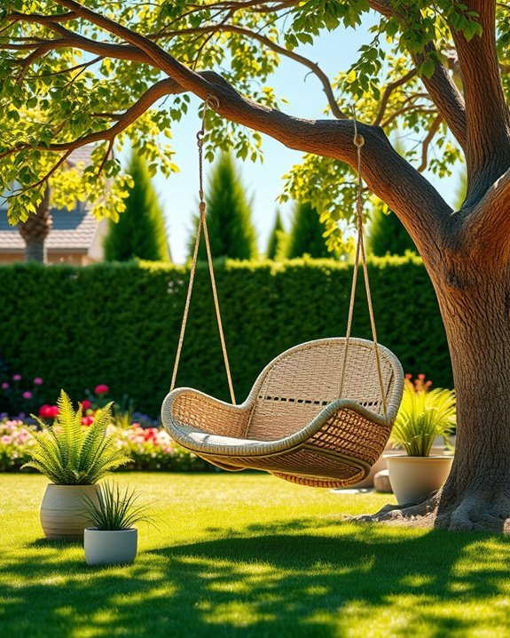 outdoor swing chair oasis