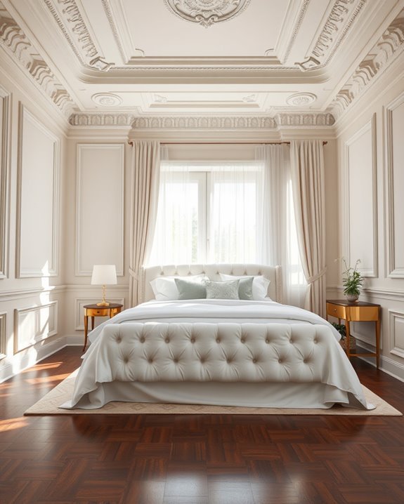 painted molding enhances aesthetics