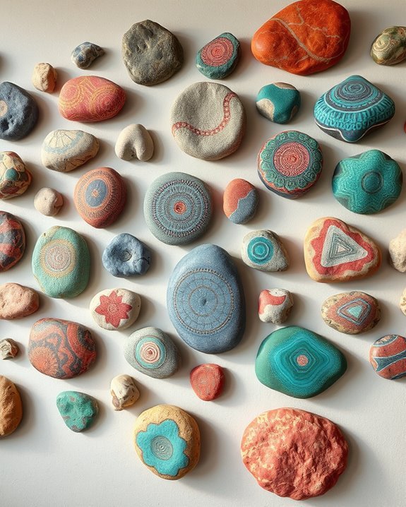 painted rocks wall art