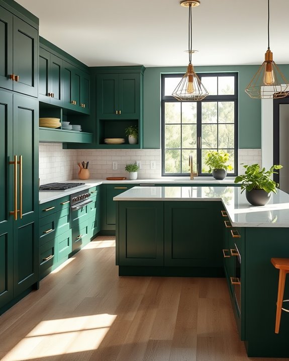 pastel accents brighten green