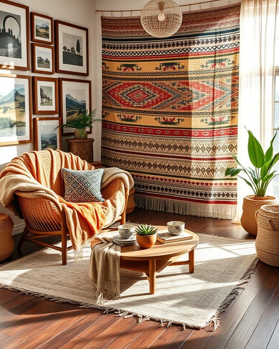 pattern mixing for bohemian decor