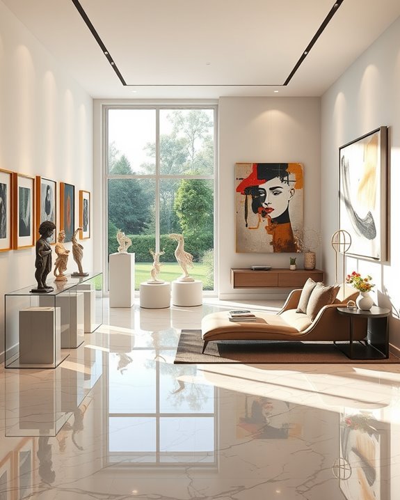 personalized art gallery showcase