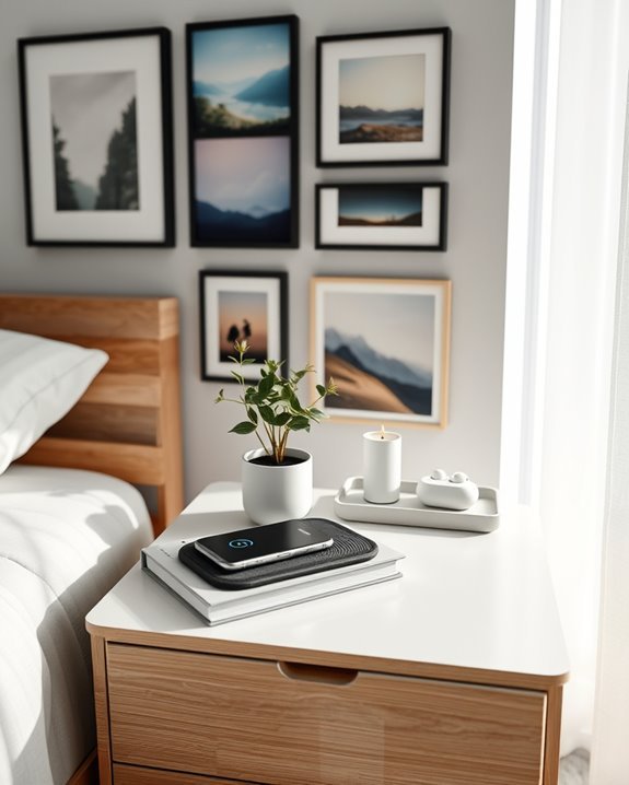 personalized bedside table memories