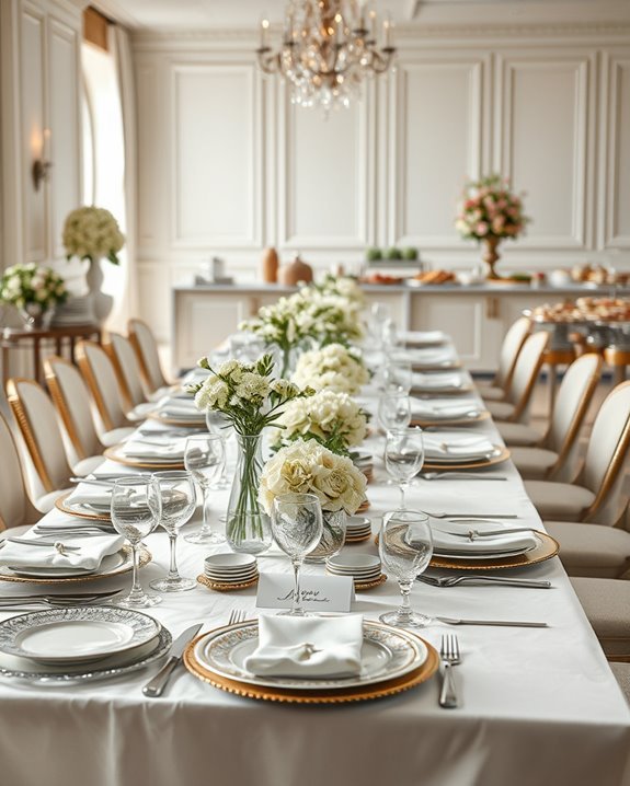 personalized buffet place settings