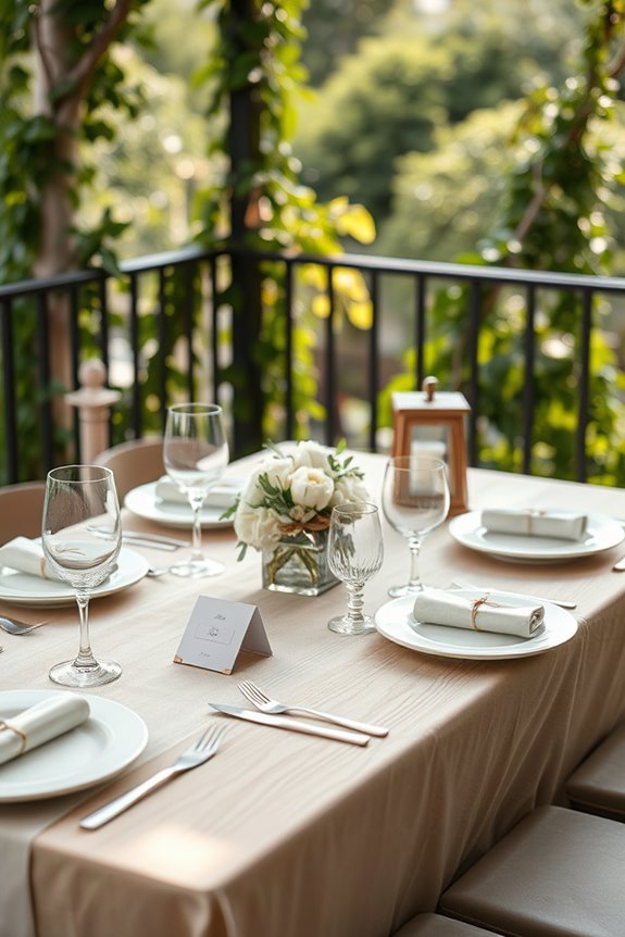 personalized dining experience favors
