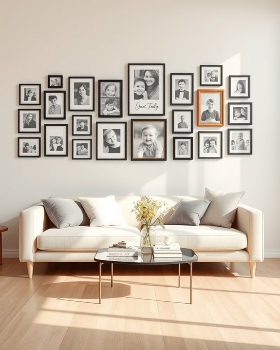 personalized family memories display