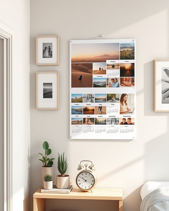 personalized memory calendar display