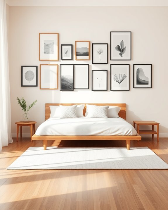 personalized minimalist gallery wall