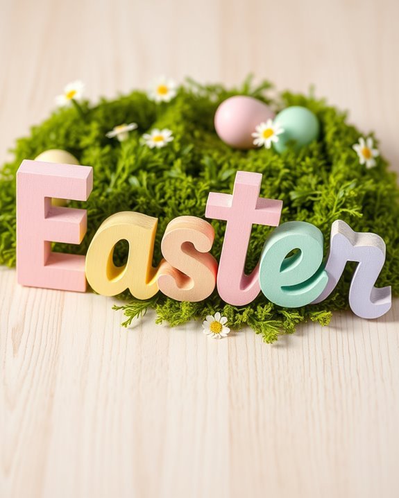 personalized painted wooden letters