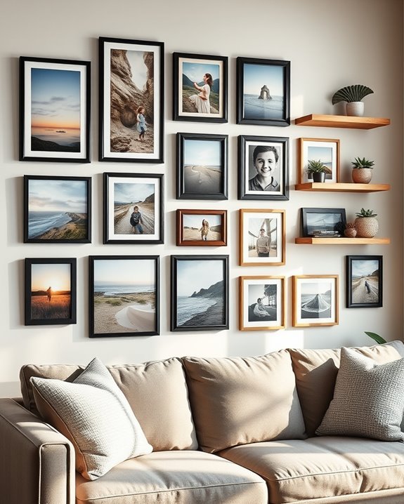 personalized photo gallery wall