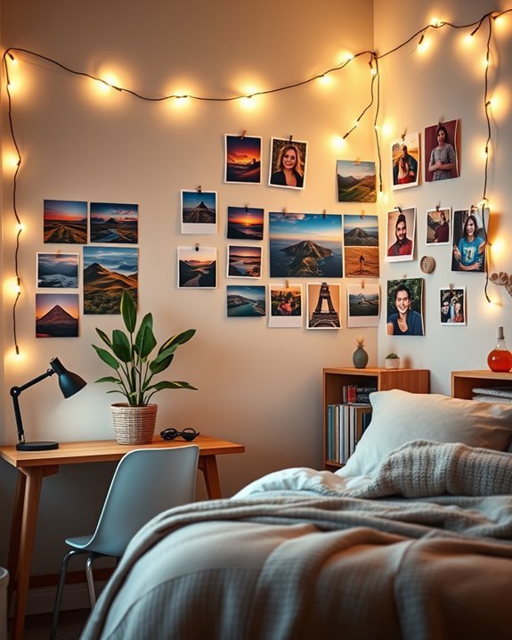 personalized photo string lights