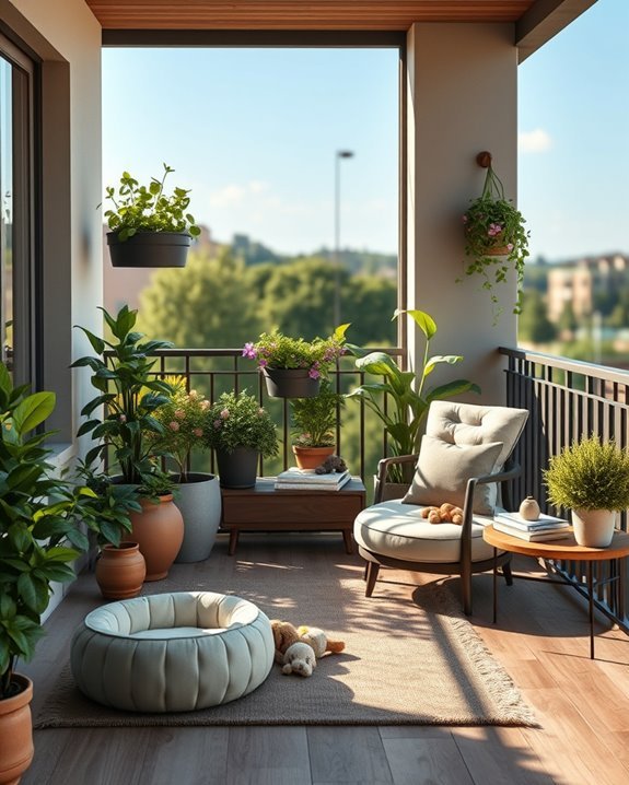 pet friendly balcony retreat