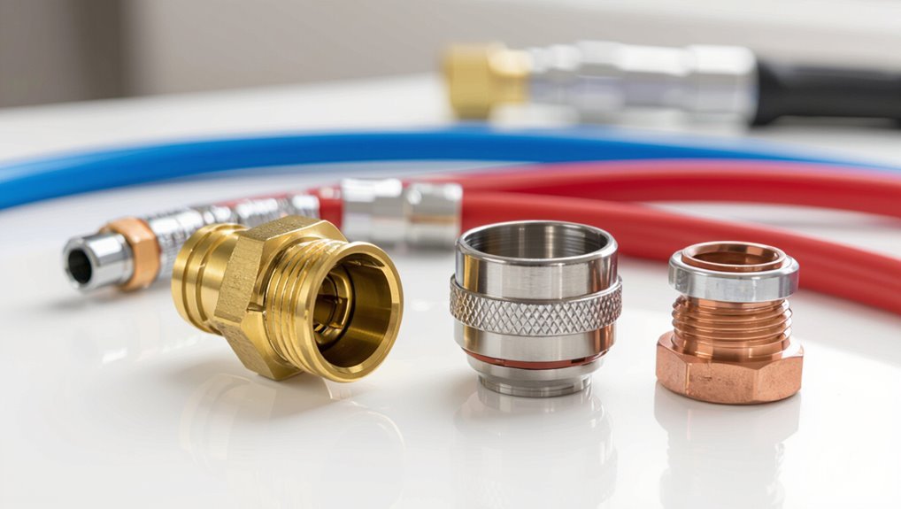 pex to copper connector options