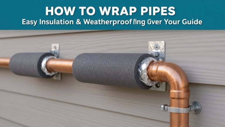 pipe insulation and weatherproofing