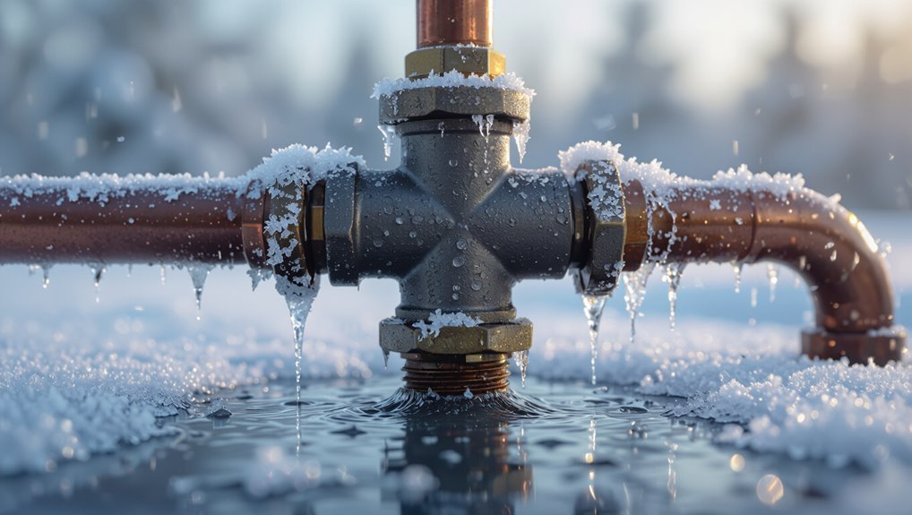 pipes freeze around 20 f