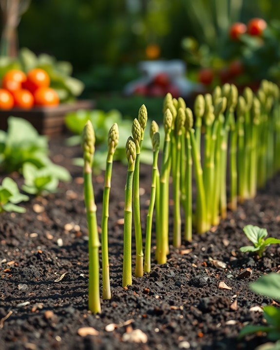 plant asparagus for perennial harvest