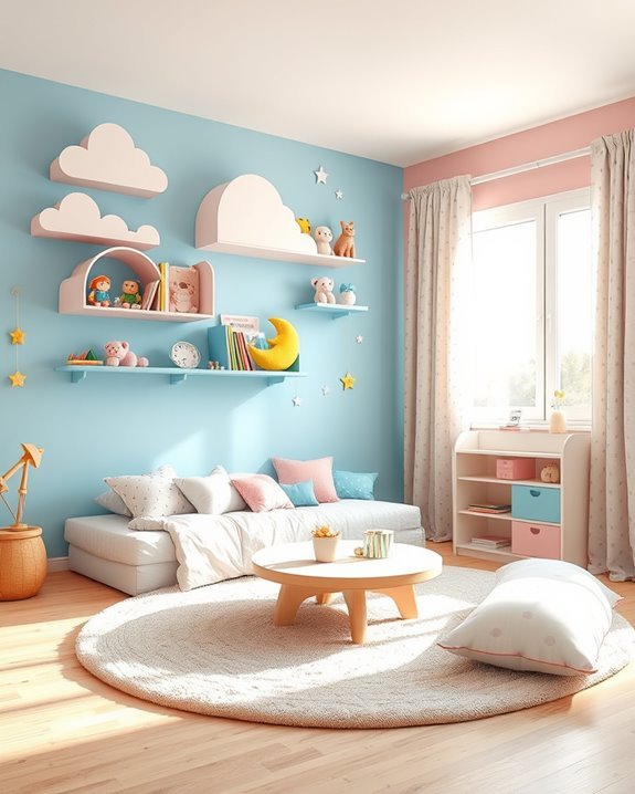 playful and functional shelving