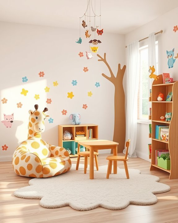 playful animal themed decor