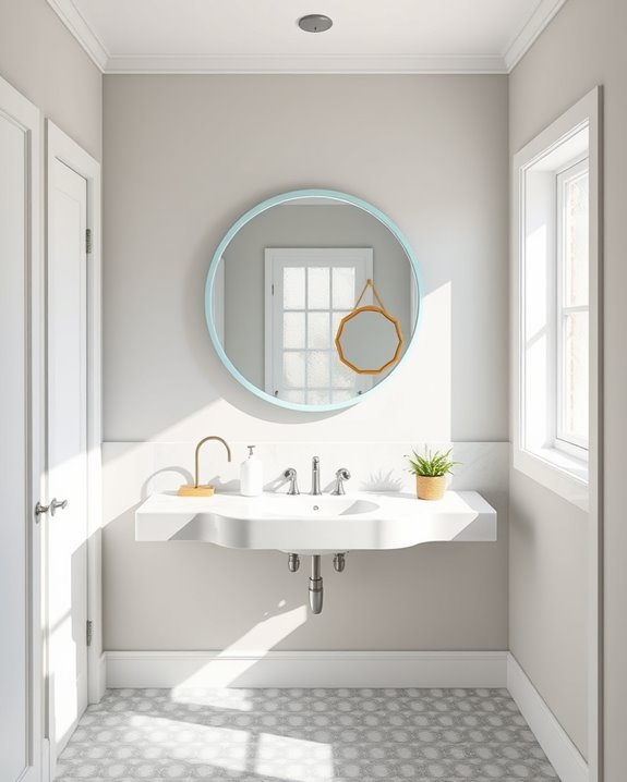 playful bathroom mirror designs