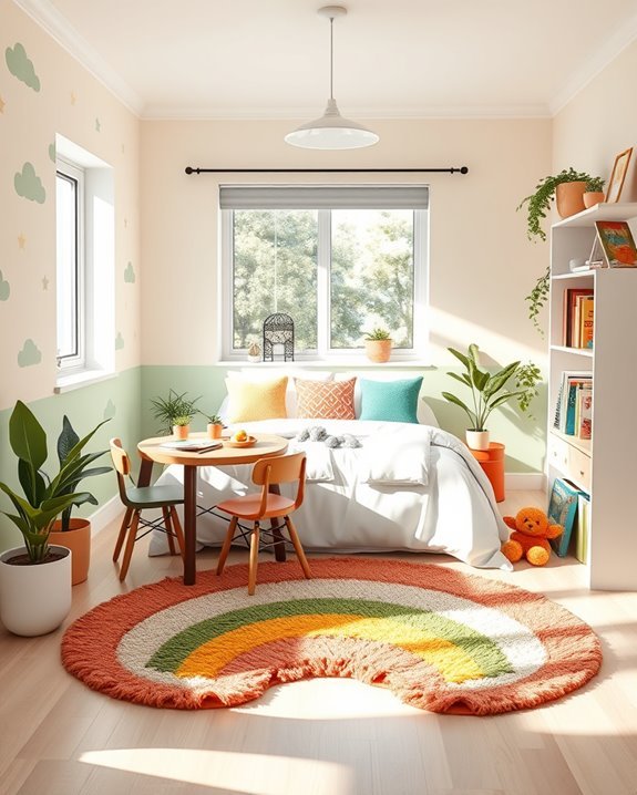 playful colorful kids room