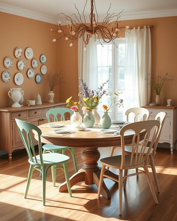 playful dining room accents