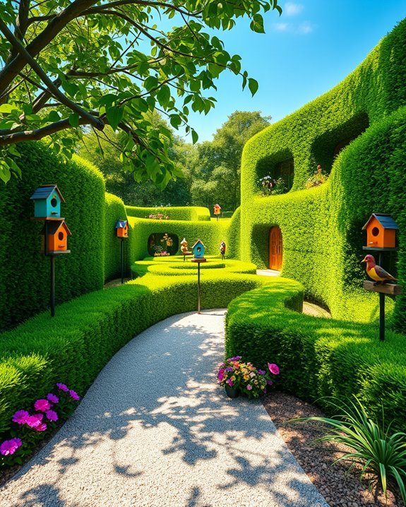 playful garden maze adventure