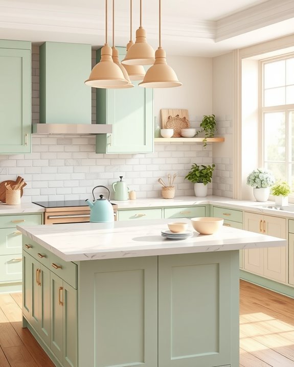 playful pastel kitchen decor
