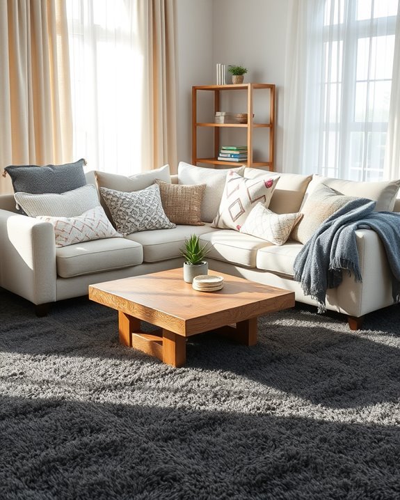 playful pillow arrangements enhance decor