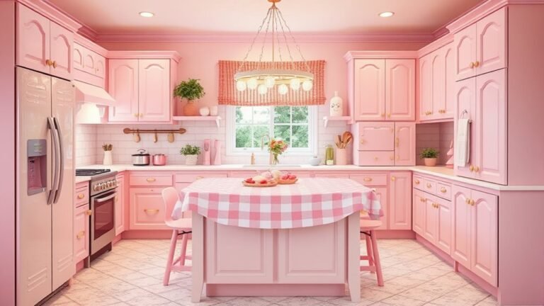 playful pink kitchen designs