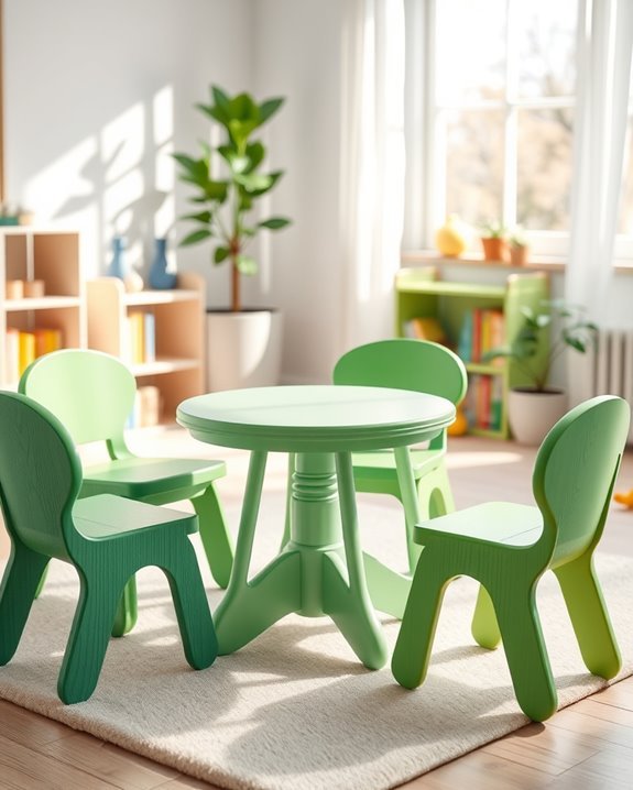 playful vibrant wood furniture